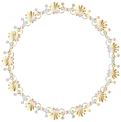 Greek Vignette Frame Chromatic No Background clipart