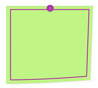 Green and purple note clipart