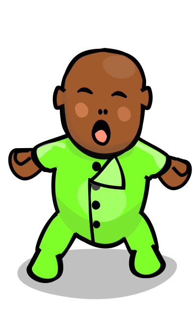 Green Baby clipart