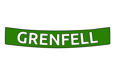 Green banner for Grenfell fire clipart