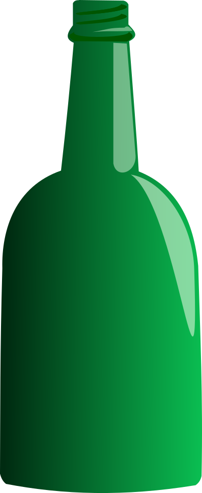 Green Bottle clipart