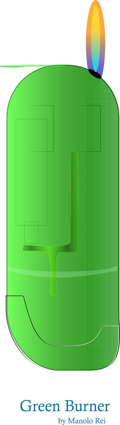 Green burner 01 clipart