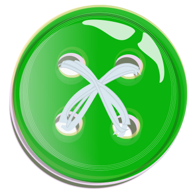 Green Button Button clipart