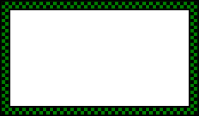 Green Checked Border clipart