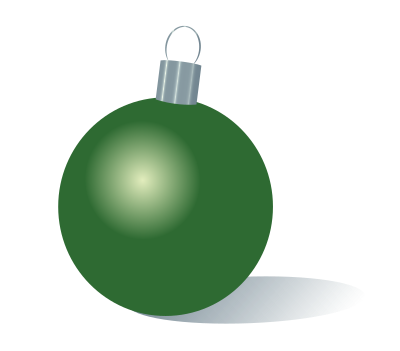 Green Christmas Ornament clipart