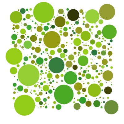 Green circles clipart