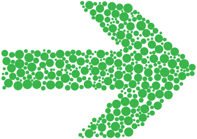 Green Circles Arrow clipart