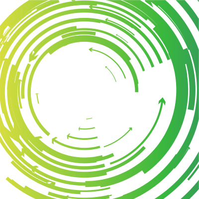 Green circles with arrows clipart