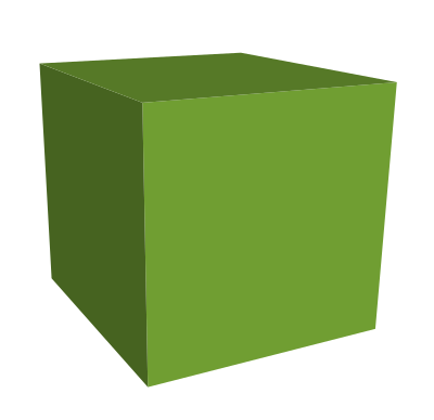 Green Cube clipart