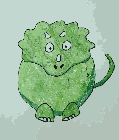 Green Dino: Daily Sketch 26 clipart