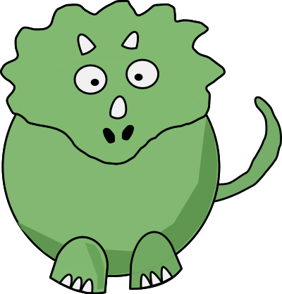 Green Dino: Remix clipart