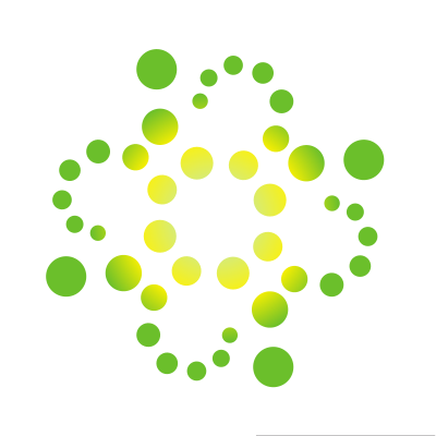 Green dots shape clipart
