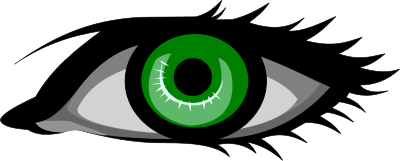 Green eye clipart