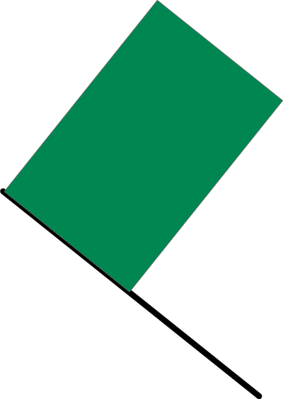 Green flag clipart