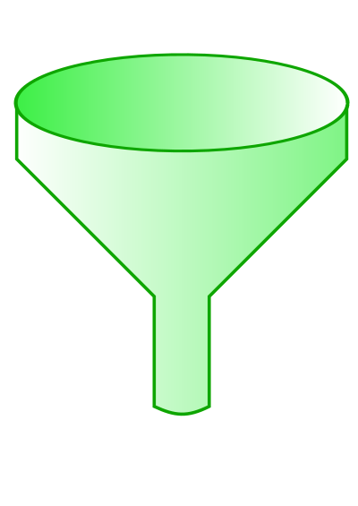 Green funnel clipart