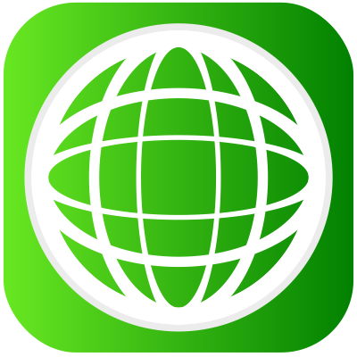 Green globe clipart