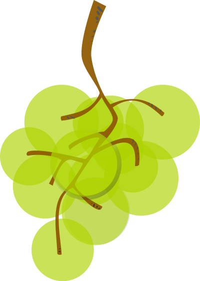 Green grapes clipart