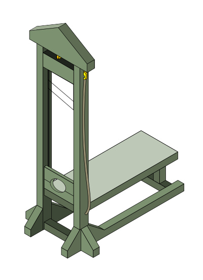 Green Guillotine clipart