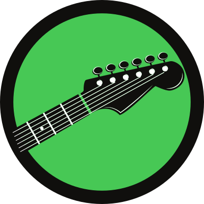 Green Guitar clipart