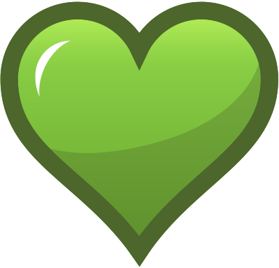 Green Heart Icon clipart