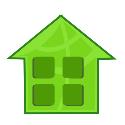 Green home clipart