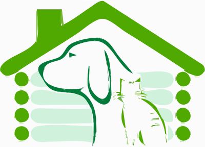 Green House Dog Cat clipart