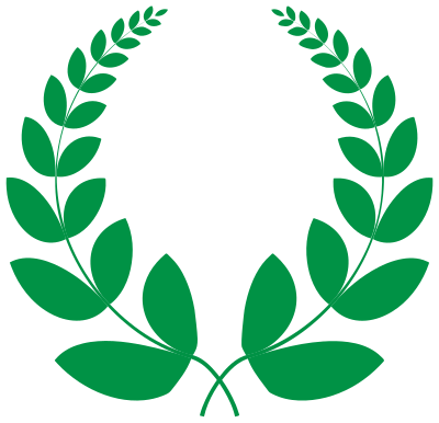 Green Laurel Wreath clipart