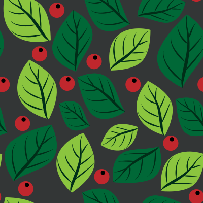 Green leaves seamless pattern clipart