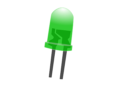 Green LED Lamp (Off) clipart