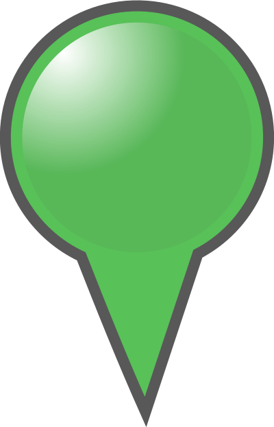 Green Map Marker clipart