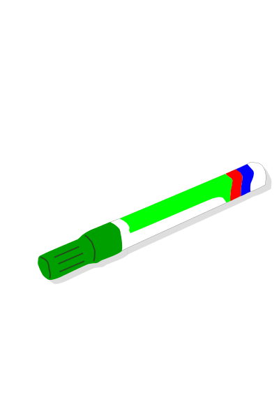Green marker clipart