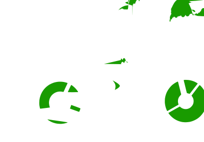 Green motorbiker clipart