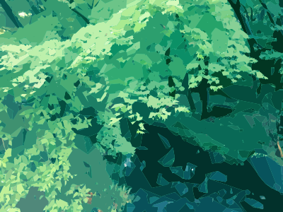 Green Nature Scene clipart