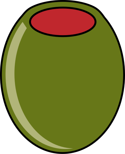 Green olive clipart