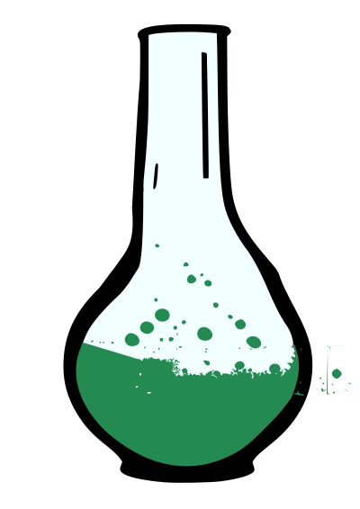 Green Ooze Test Tube clipart