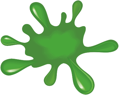 Green paint splat clipart
