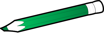 Green Pencil clipart