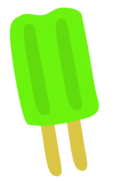 Green Popsicle clipart