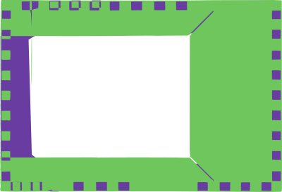 Green Purple Frame clipart