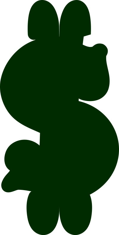 Green Slot Machine Dollar Sign clipart