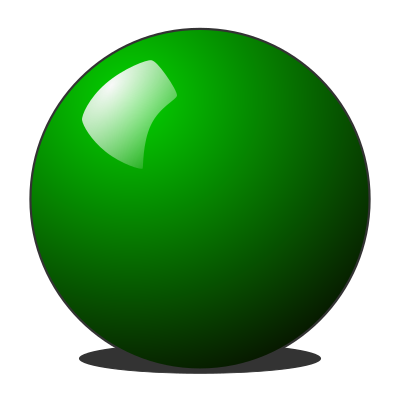 Green Snooker Ball clipart