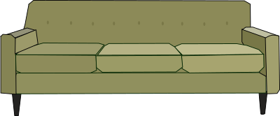 Green Sofa clipart