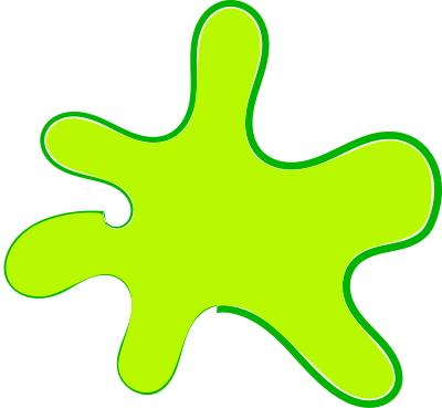 Green splash clipart