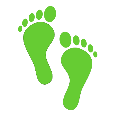 Green steps clipart