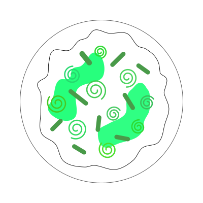 Green Swirl Sugar Cookie clipart