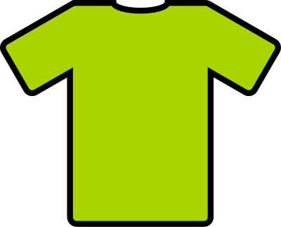 Green t-shirt clipart