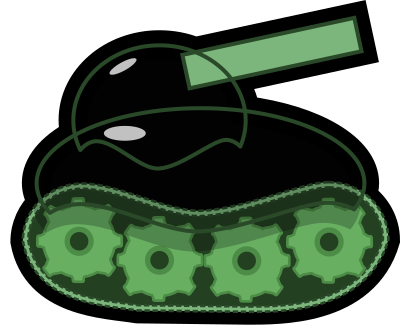 Green tank clipart