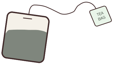 Green Tea Bag clipart