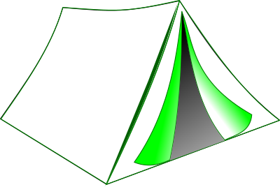 Green Tent clipart