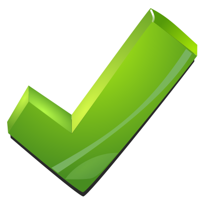 Green tick clipart